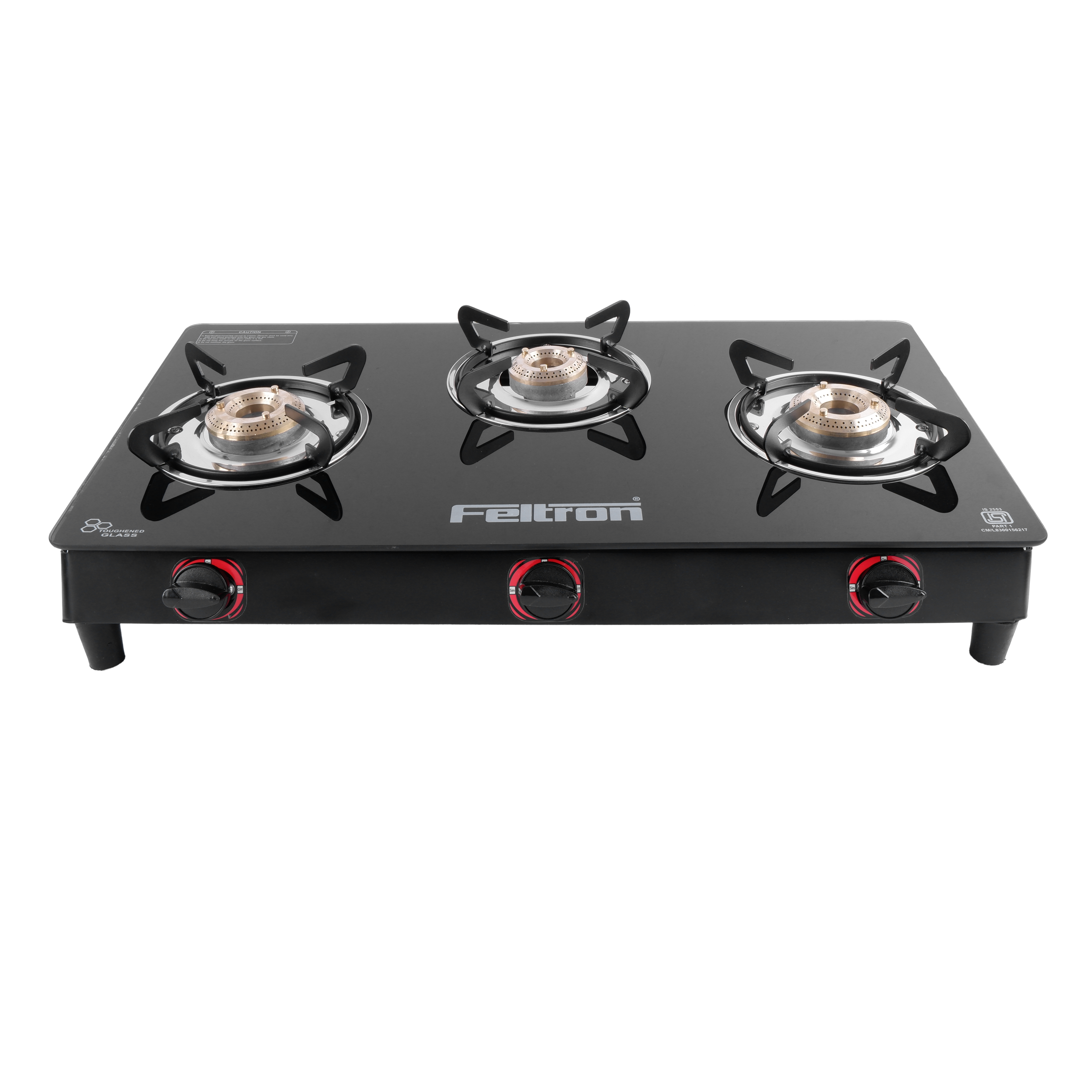 Feltron Pyramid Gas Stove Cooktop (3 Burner)